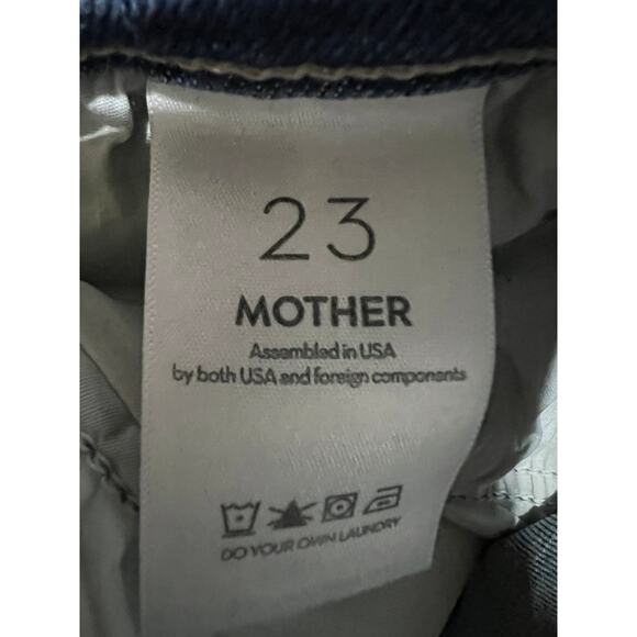 MOTHER JEANS WOMENS SIZE 23 MID RISE DAZZLER ANKLE FRAY HEM STRAIGHT BLUE NEW - Picture 5 of 11